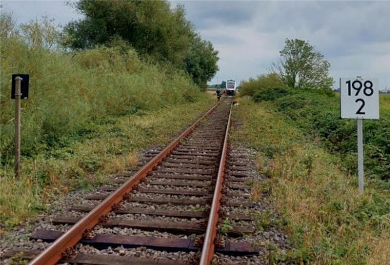 eine Bahnstrecke  