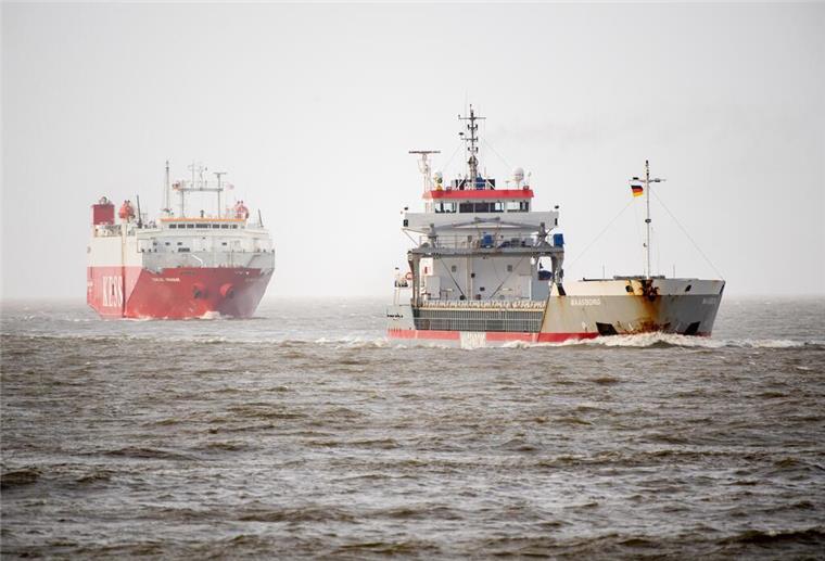 Anhörung in Cuxhaven: Wie geht es der Elbe? Frachtschiffe auf der Elbe