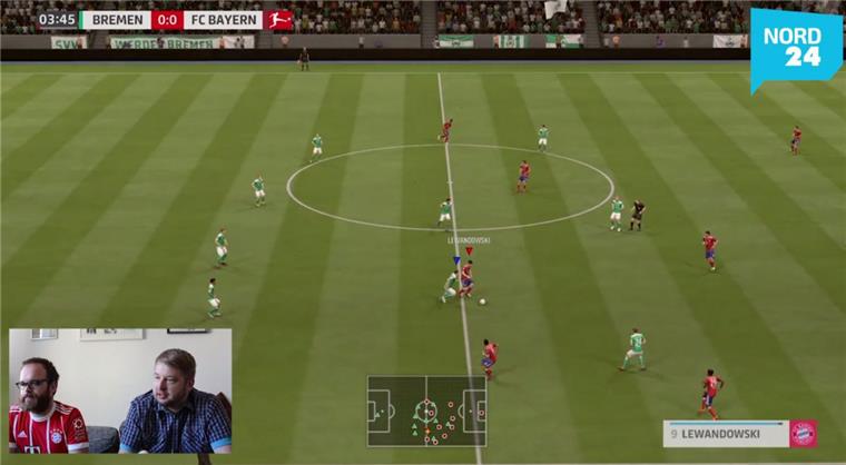 Nord24-Orakel: So spielt Werder gegen die Bayern Auf der Playstation haben Peter Gassner und Philipp Overschmidt die Partie Werder - Bayern vorgespielt.
