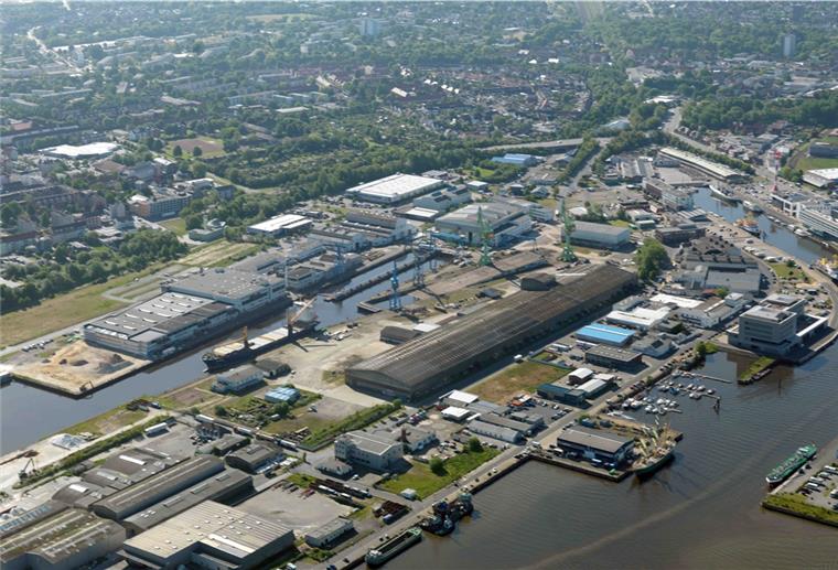 Auf diesem Areal in Geestemünde soll das künftige Werftquartier gebaut werden.