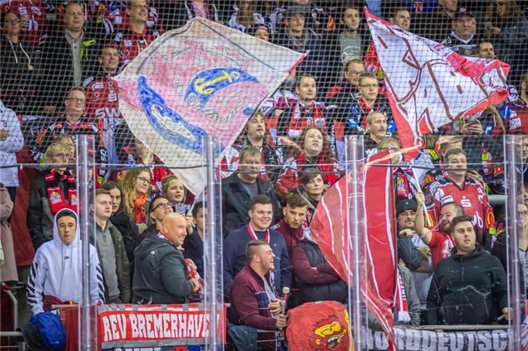 Auf große Unterstützung ihrer Fans können die Fischtown Pinguins beim Spiel in Berlin bauen.