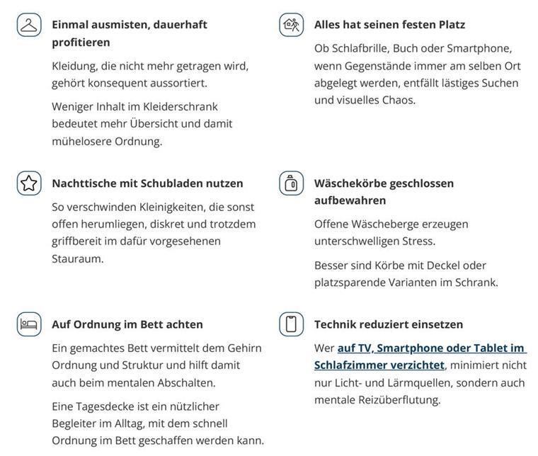 Auf TV, Smartphone oder Tablet sollte im Schlafzimmer verzichtet werden.