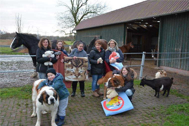 Nordenhamer Tierhof erhält wärmende Decken und mehr Aus abgelegten Textilien haben die Frauen Wärmendes für die Vierbeiner beim Tierhof Wiemer hergestellt.