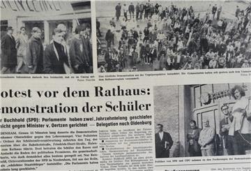 Ausführlich berichtete die Kreiszeitung am 16. September über den Demonstrationszug der Schülerinnen und Schüler durch die Stadt.
