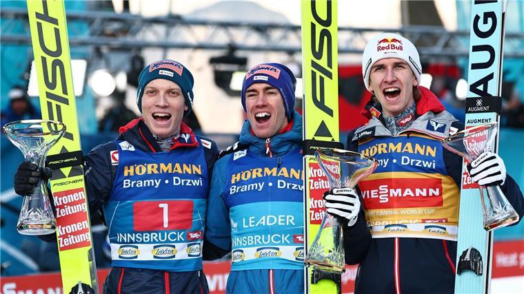 „Ist durch“: Tournee-Scheitern wirft viele Fragen auf Ausnahmeathleten aus Österreich: Hörl, Kraft, Tschofenig.