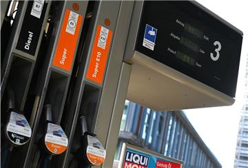 Zapfsäule an der Tankstelle