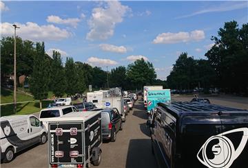 Autokorso im Rahmen der Protestaktion "Event-uell nie wieder" am 13.7.20 in Bremen. Foto: Kubisch