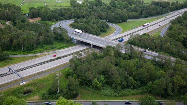 Fischabfälle auf der A27 führen zu Sperrung Autos fahren über die A27.
