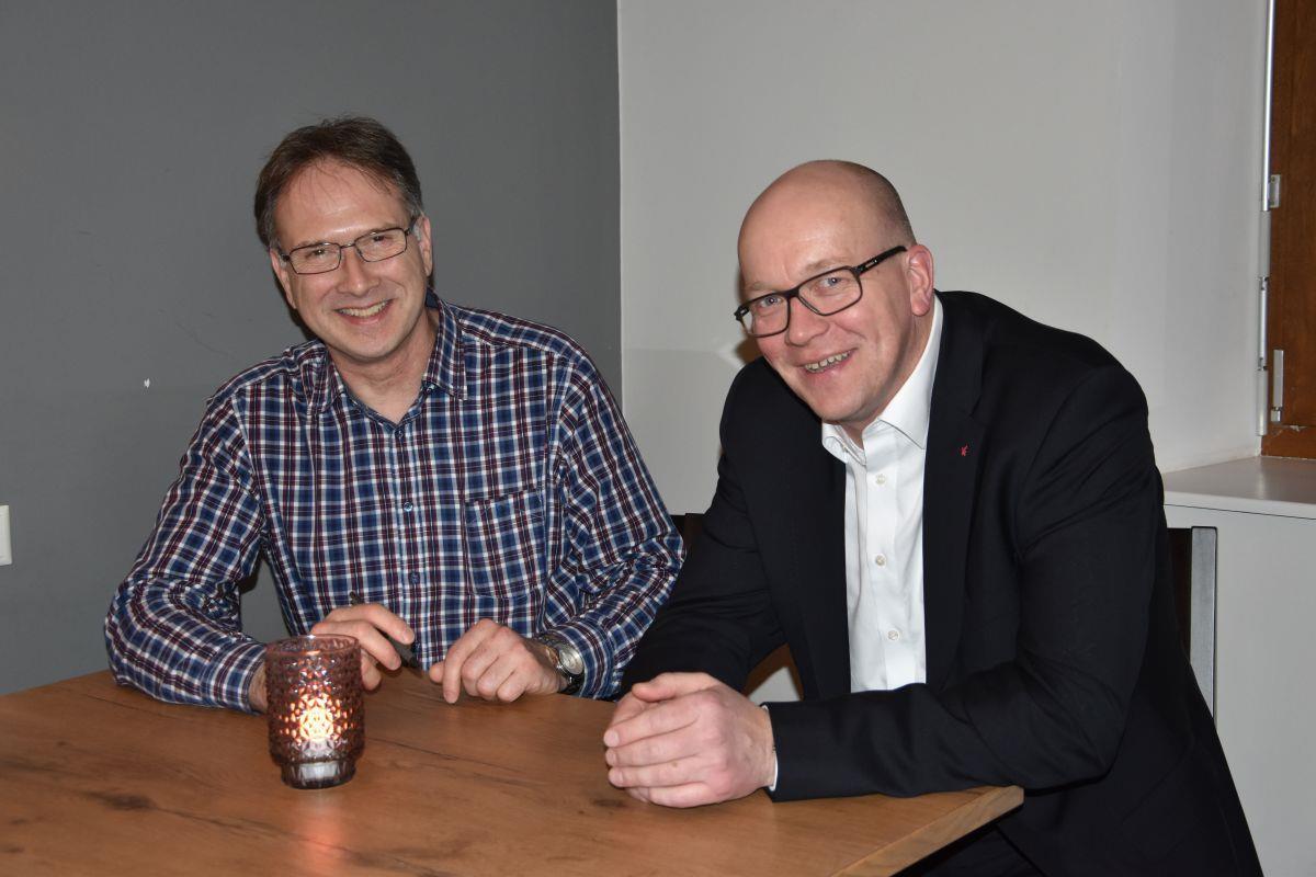 Axel Schneider und Marc Itgen machen sich für Wasserstoff stark. 