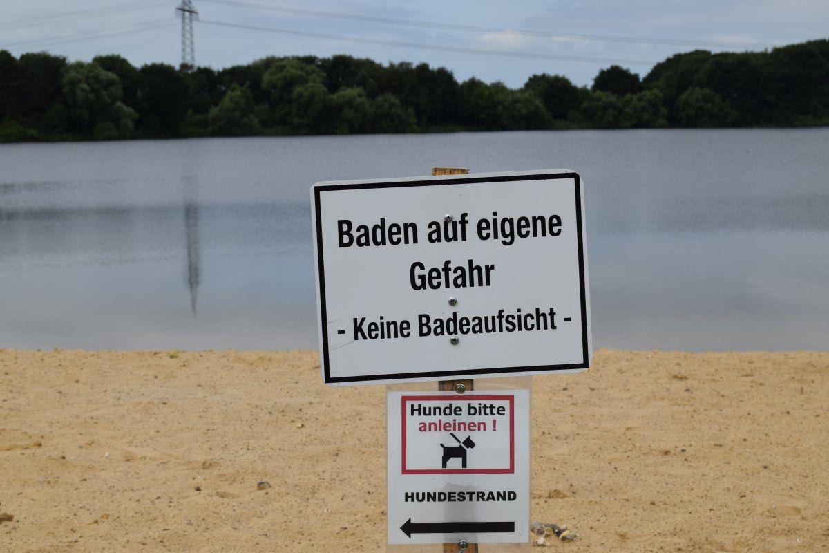 Spadener See: Badeaufsicht derzeit nicht in Sicht Baden auf eigene Gefahr: Am Spadener See wird es vorerst keine Badeaufsicht geben.