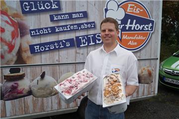 Bäckermeister Torben zur Horst aus Alse ist unter die Eismacher gegangen.