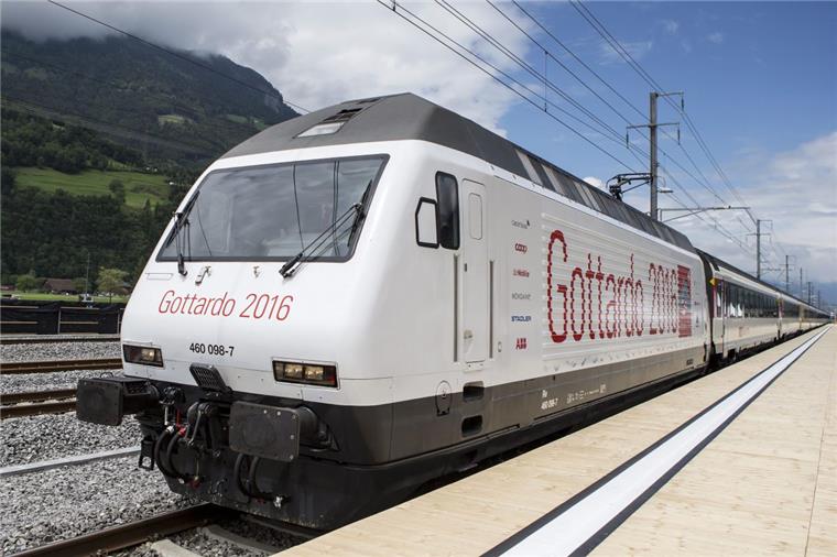 Bahn frei: Der Gotthard-Tunnel ist heute feierlich eröffnet worden.