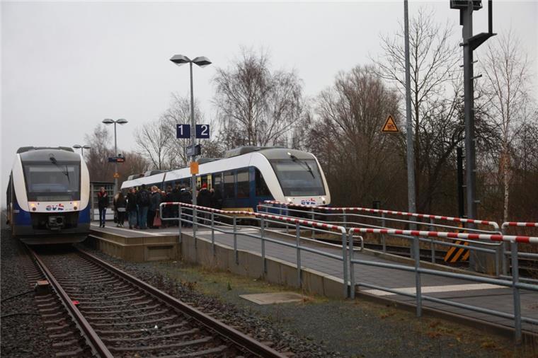 EVB-Züge fahren ab Donnerstag nicht mehr nach Cuxhaven Baustelle in Richtung Cuxhaven: In Dorum ist ab Donnerstag vorübergehend Endstation.
