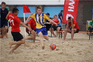 Beachsoccer in Bremerhaven - das macht gute Laune.