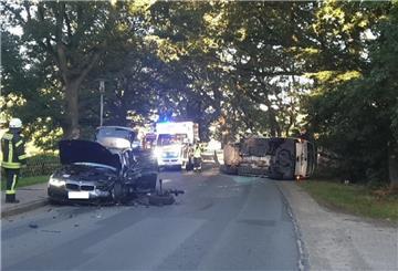 Bei dem schweren Verkehrsunfall in Elmlohe wurde eine 55-jährige Frau lebensgefährlich verletzt.