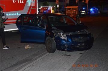 Bei dem Unfall auf dem Parkplatz am Einkaufszentrum Roter Sand wurden fünf Menschen verletzt.
