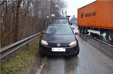 Bei dem Unfall auf der Cherbourger Straße entstand Blechschaden. 
