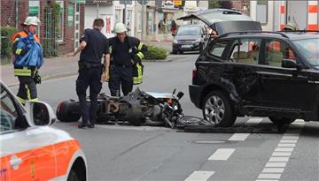 Bei dem Unfall wurde der Motorradfahrer schwer verletzt. 