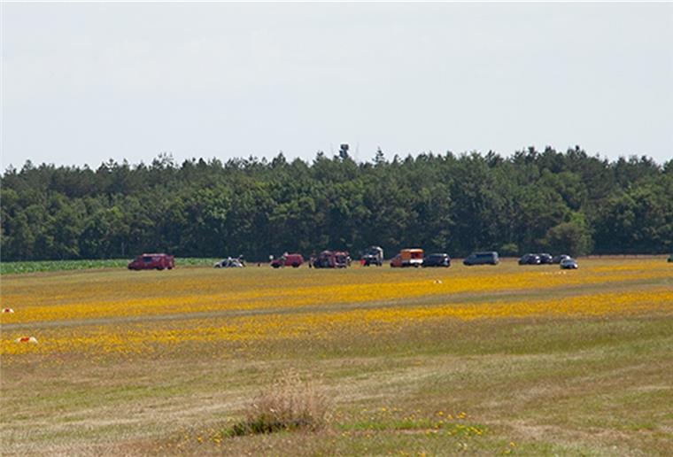 Flugzeugunglück in Nordholz.