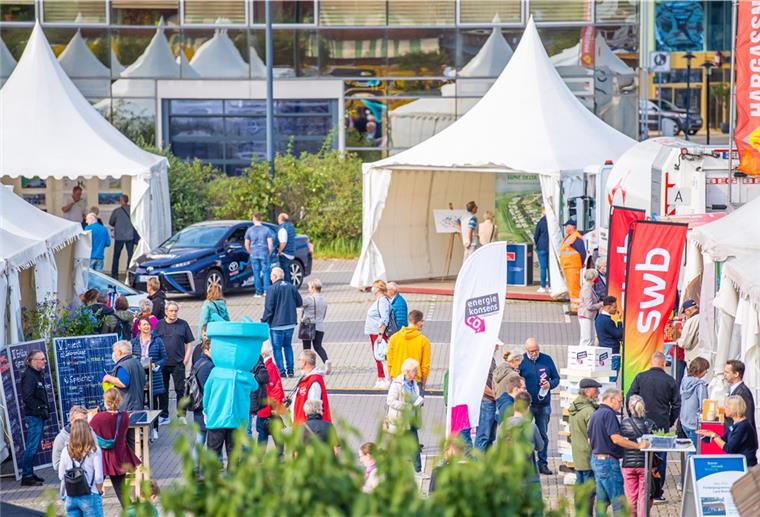 Beim ersten Bremerhavener Energie- und Klimastadttag durften sich höchstens 300 Besucher gleichzeitig auf dem Areal am Fischereihafen aufhalten. 