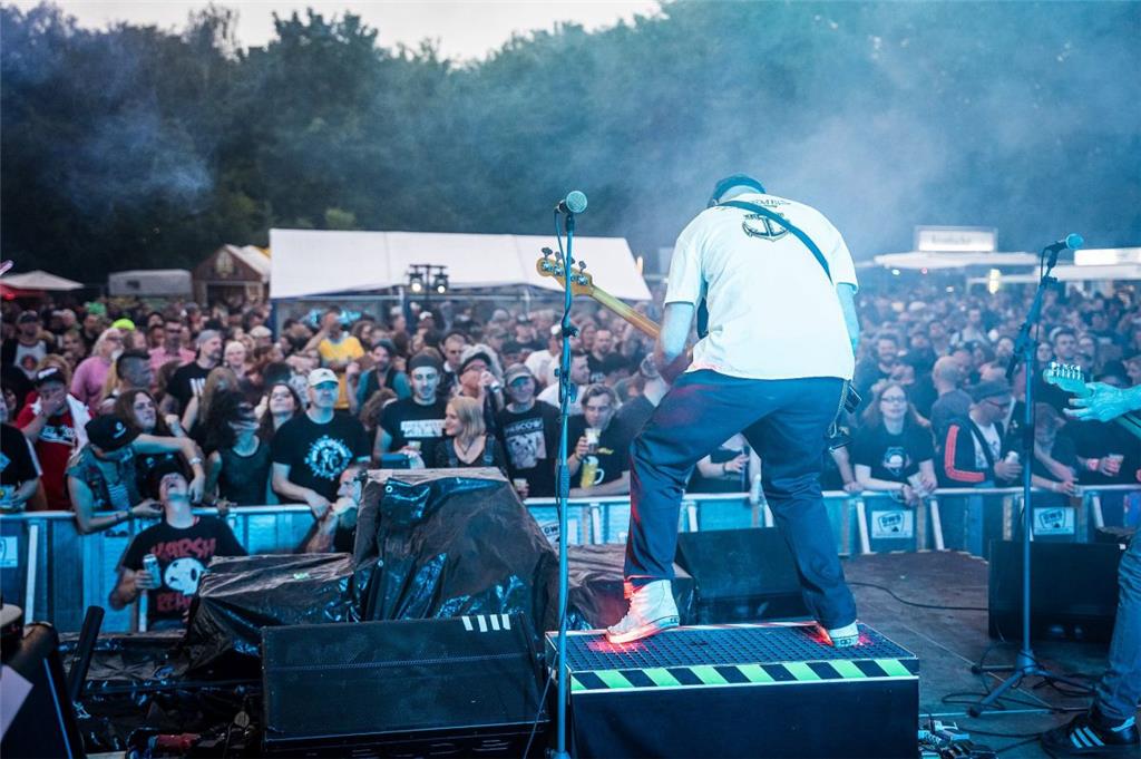 Beim Festival gab&apos;s richtig was auf die Ohren. Foto: Flüchter