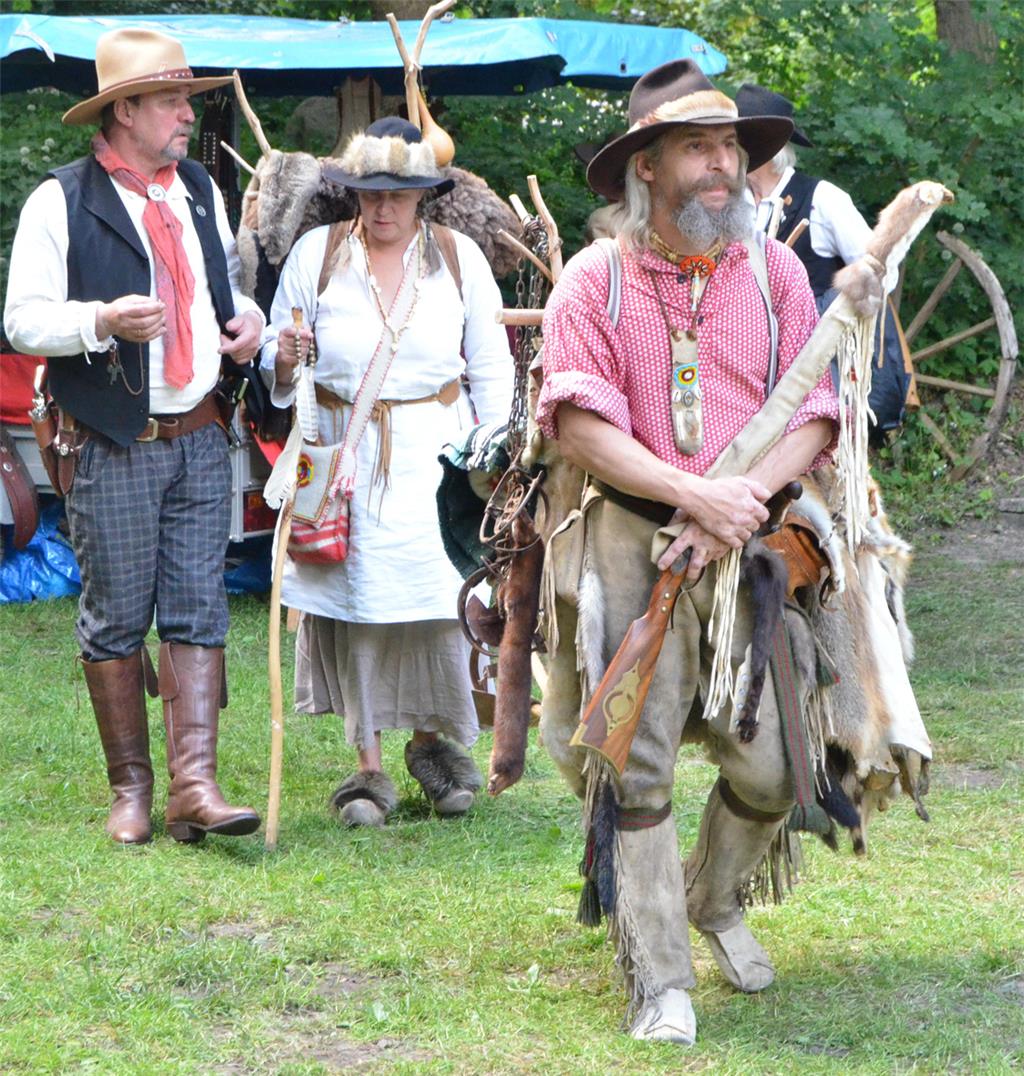 Beim Westerntreffen in Düring trafen sich Cowboys, Indianer und Banditen, gemein...