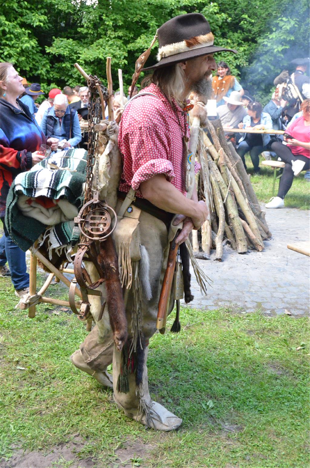 Beim Westerntreffen in Düring trafen sich Cowboys, Indianer und Banditen, gemein...