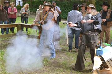 Beim Westerntreffen in Düring trafen sich Cowboys, Indianer und Banditen, gemein...