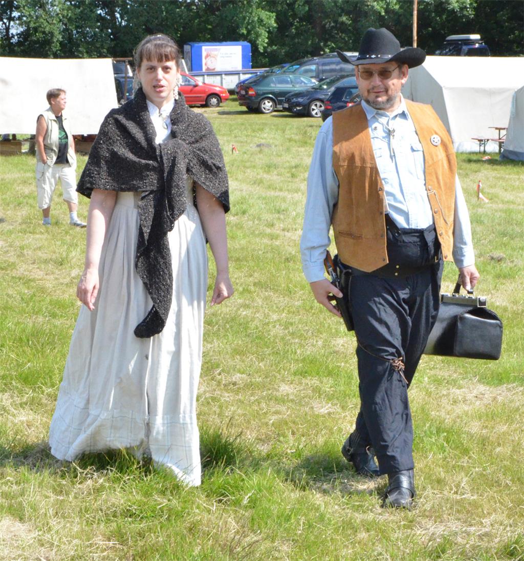 Beim Westerntreffen in Düring trafen sich Cowboys, Indianer und Banditen, gemein...