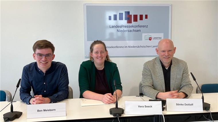 Ben Meisborn (l-r), Vera Seeck und Sönke Deitlaff.