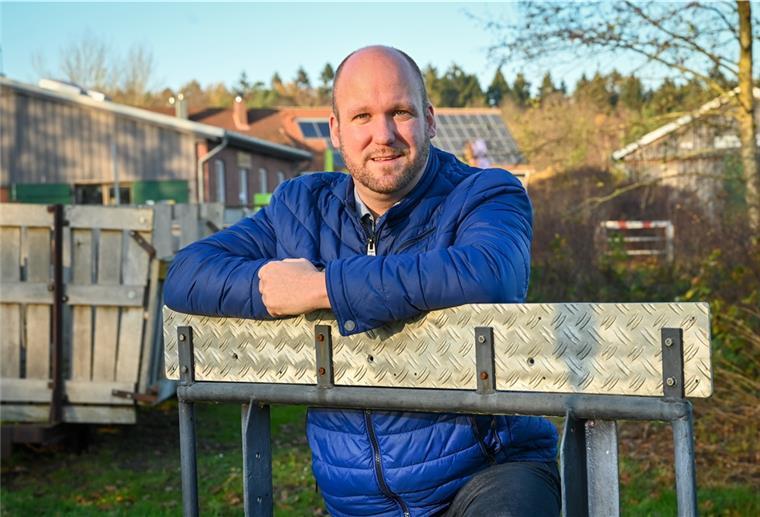 Berlin im Blick: Hendrik Rehm, Kommunalpolitiker aus Wanna, will für die SPD in den Bundestag. Foto Scheschonka