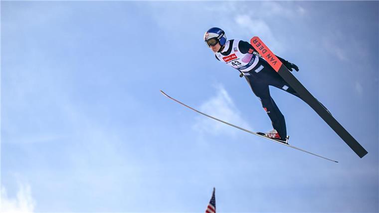 Mixed-Sieg gibt keinen Schub: Skispringer suchen WM-Form Bester Deutscher in Lake Placid: Andreas Wellinger.