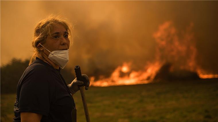 Deutsche Feuerwehrleute in Spanien - 40 Waldbrände zugleich Betroffen von Bränden in Spanien sind vor allem dünn besiedelte Gebiete. (Archivfoto)