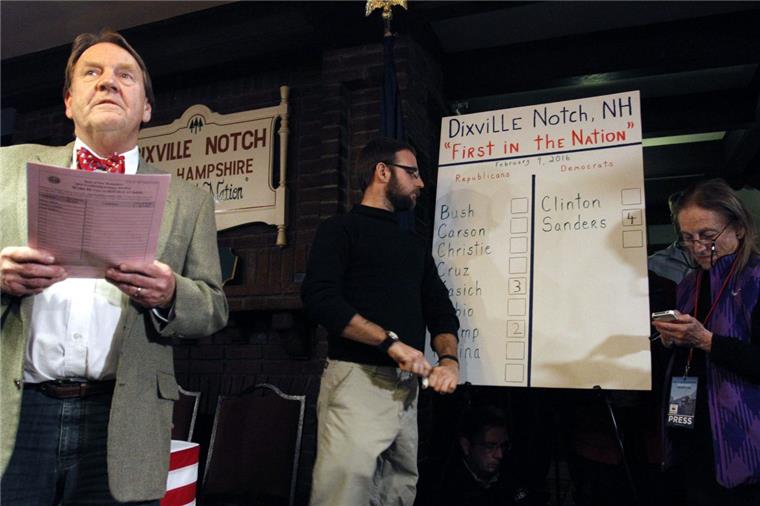 Dieser winzige Ort in den USA hat schon gewählt Die Einwohner von Dixville Notch (New Hampshire) sind um Mitternacht die ersten US-Bürger, die bei der Wahl ihre Stimmen abgeben können.