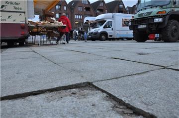 Der Marktplatz von Nordenham ist zur Stolperfalle geworden