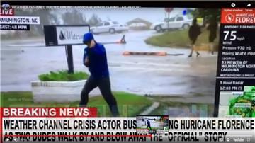So blamiert sich ein Reporter bei einem Sturm-Bericht