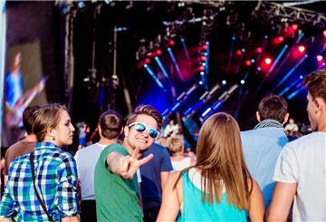 Menschen auf einem Konzert
