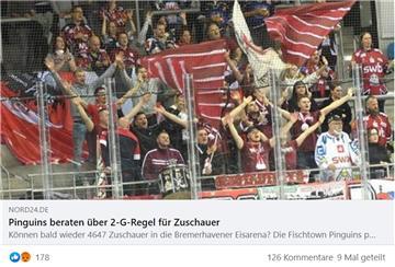 2G bei den Pinguins? Die Resonanz auf Facebook