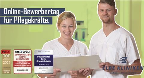 Elbe Kliniken Stade-Buxtehude: Zweiter Online-Bewerbertag für Pflegekräfte