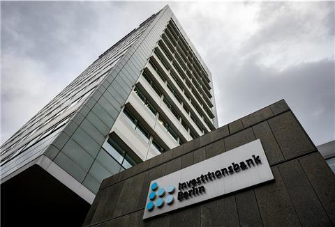 Der Eingang der Investitionsbank Berlin (IBB). 