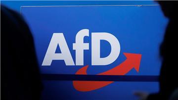 Blick auf das Parteilogo bei einem AfD-Bundesparteitag.