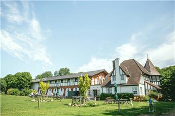 Blick auf das Rittergut Valenbrook in Fickmühlen.
