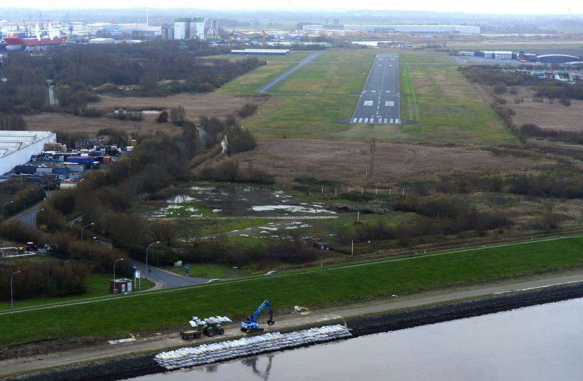 Blick auf den geplanten Standort für den Offshore-Terminal. 