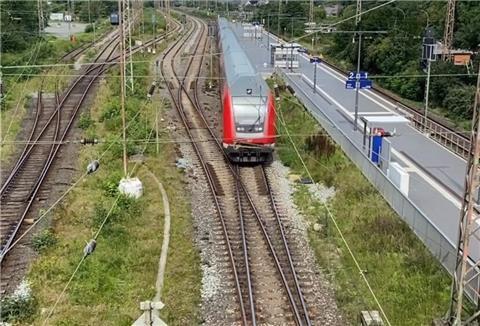 Blick auf den Wulsdorfer Bahnhof.