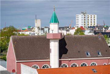 Blick auf die Moschee in Lehe an der Potsdamer Straße.