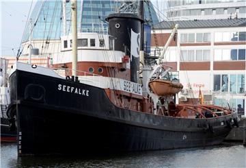 Blick auf die "Seefalke" im Bremerhavener Museumshafen.