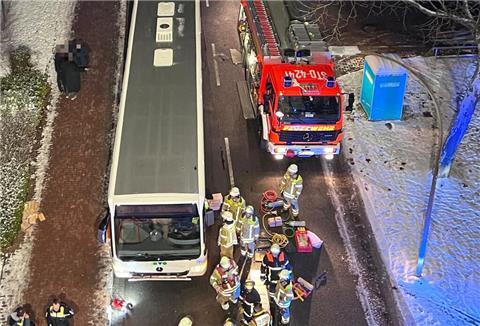 Blick auf die Unglücksstelle in Stade.