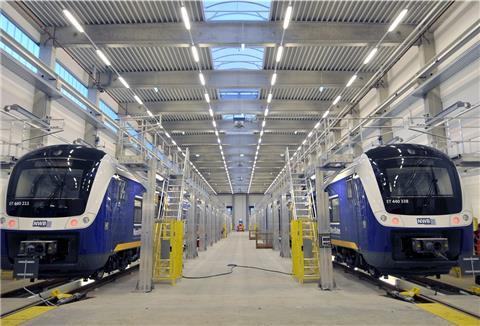 Blick in die Werkstatt der Nordwestbahn in Bremerhaven-Wulsdorf. Das Verkehrsunternehmen stellt sich auf die Corona-Krise ein.