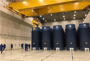 Blick ins ehemalige Krernkraftwerk Untereser, das sich im Rückbau befindet.