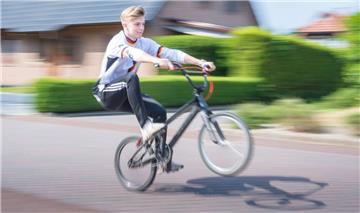 BMX-Rad-Fahrer Sebastian Nötzel wurde Dritter bei der deutschen Meisterschaft. Foto: Hartmann